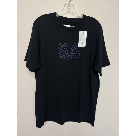 Urban Outfitters Medium Select Start Graphic Tee Black Short Sleeve Unisex NWT - Picture 1 of 10